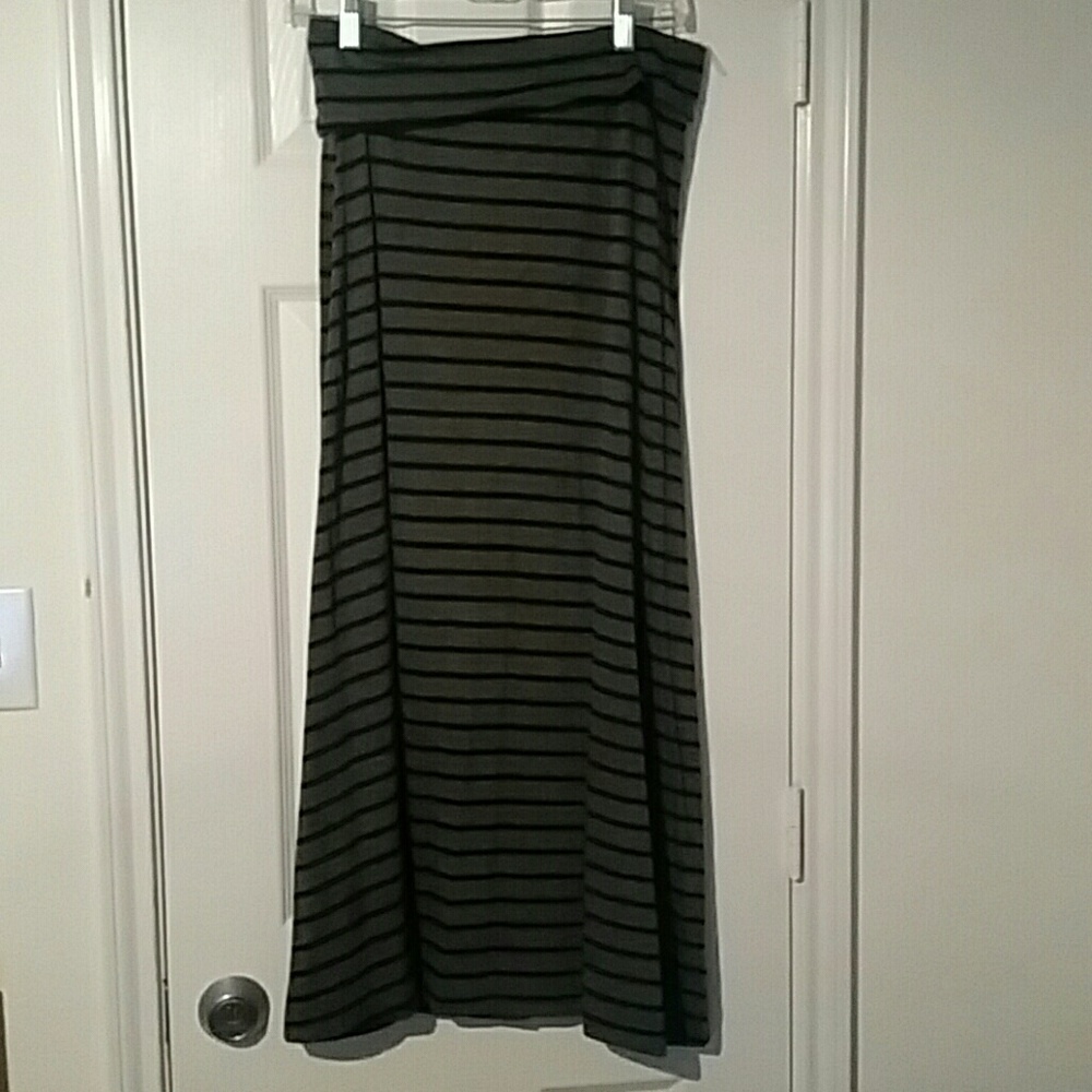 Stacee Striped Maxi Skirt